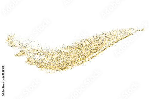Gold Vector Texture Pattern on White Background. Light Golden Confetti. Yellow Illustration Backdrop. Design Element.	