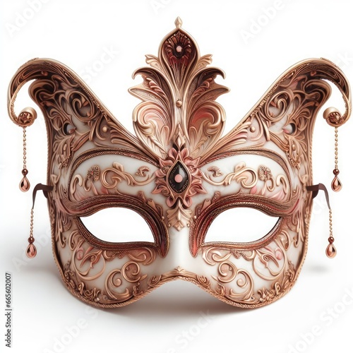 carnival mask isolated on white © Садыг Сеид-заде