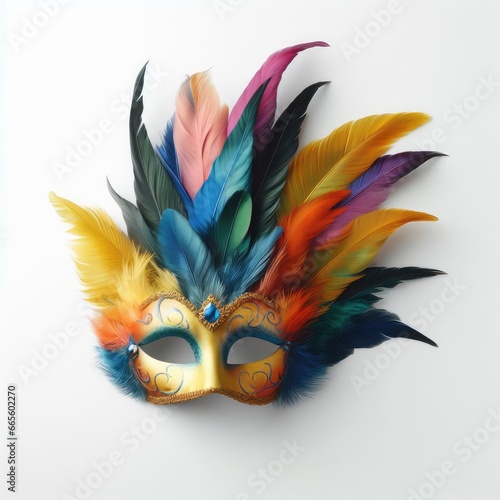 carnival mask isolated on white