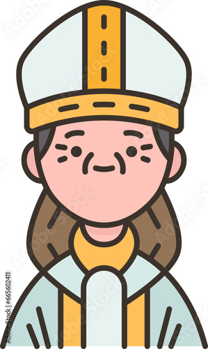 Картината върху платно papacy  icon