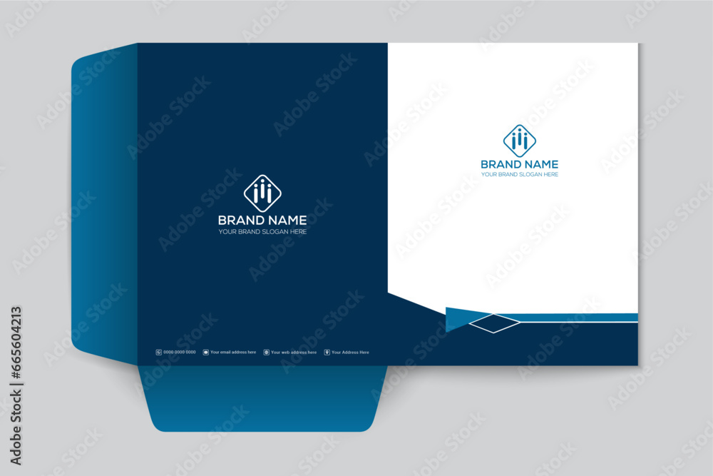 Obraz premium Healthcare presentation folder design