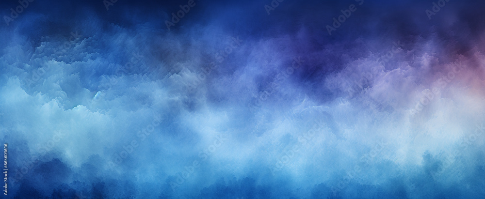 Abstract watercolor paint deep blue gradient background
