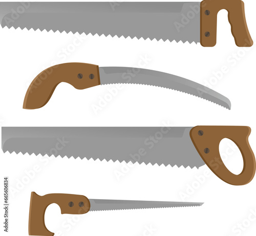 Set of handsaws