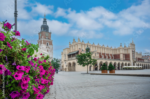 The Cloth Hall in main square in Krakow old town, Poland