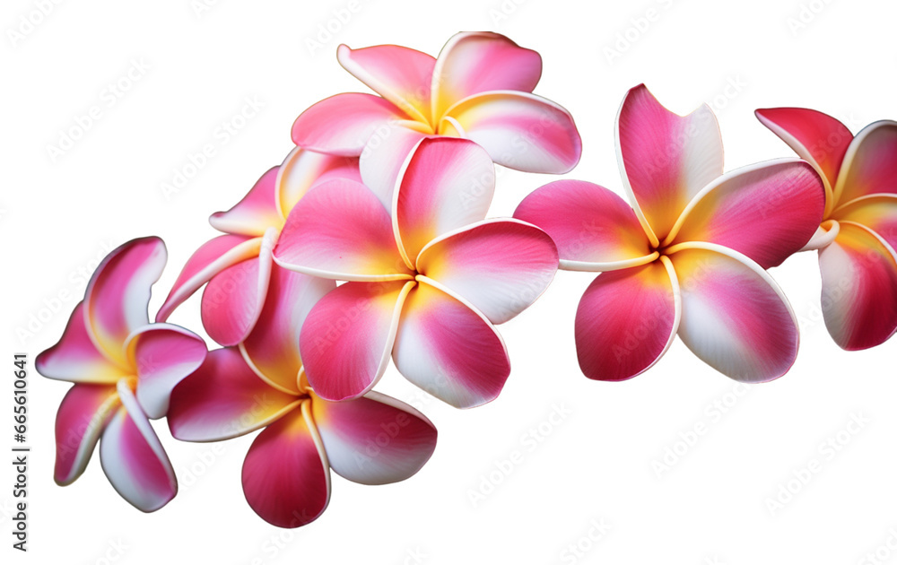 Fototapeta premium Watercolor flowers on a white background without shadows for illustration.