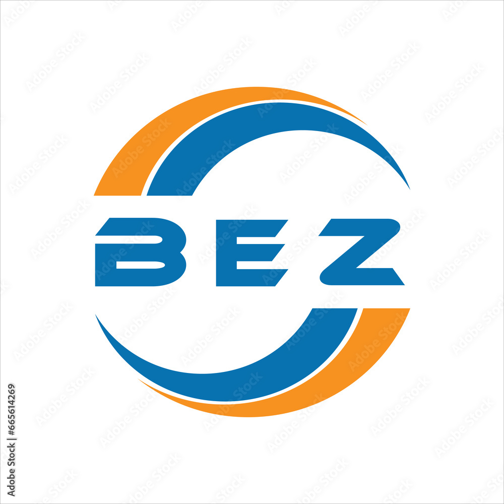BEZ letter logo design on a white background or Monogram logo design for entrepreneur and business. - obrazy, fototapety, plakaty 