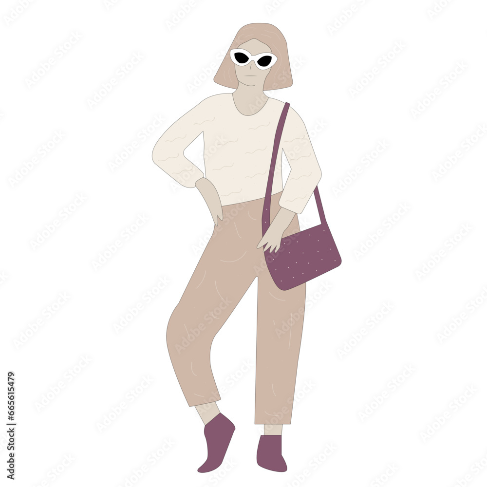woman with shopping bags. designer. stylist