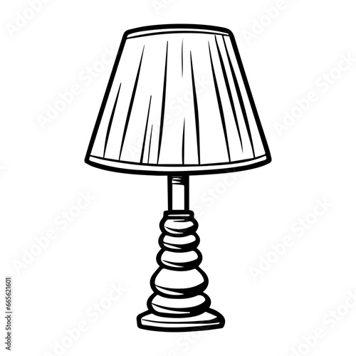 Furniture chandelier, floor and table lamp in flat cartoon style. A set of lamps on a white background. Chandeliers, illuminator, flashlight - elements of a modern interior. Vector illustration. , ai 