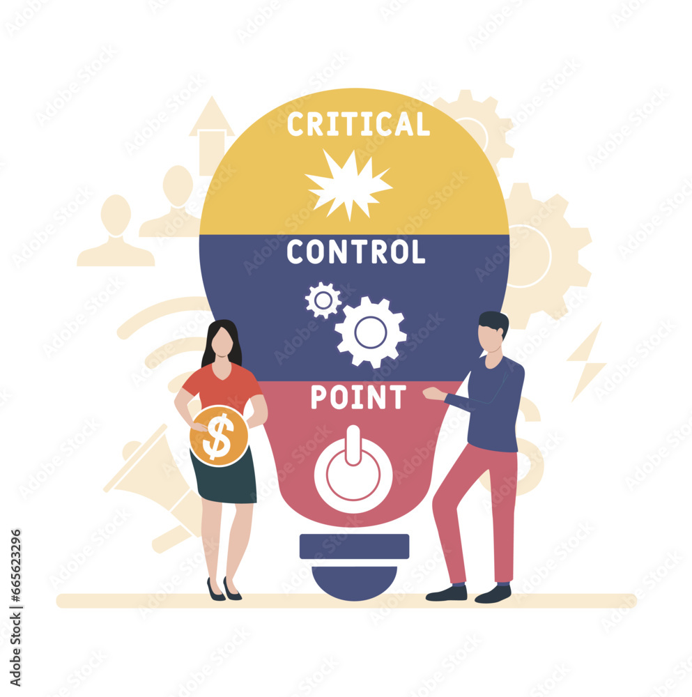 CCP - Critical Control Point acronym. business concept background ...
