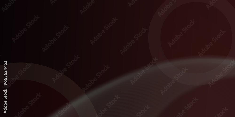 Red abstract background with curve line and circle 