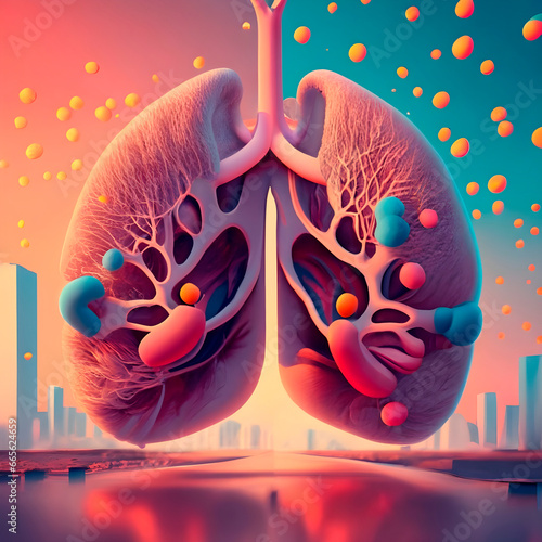 human lungs photo