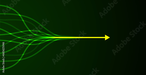 Abstract arrow direction. Technology background