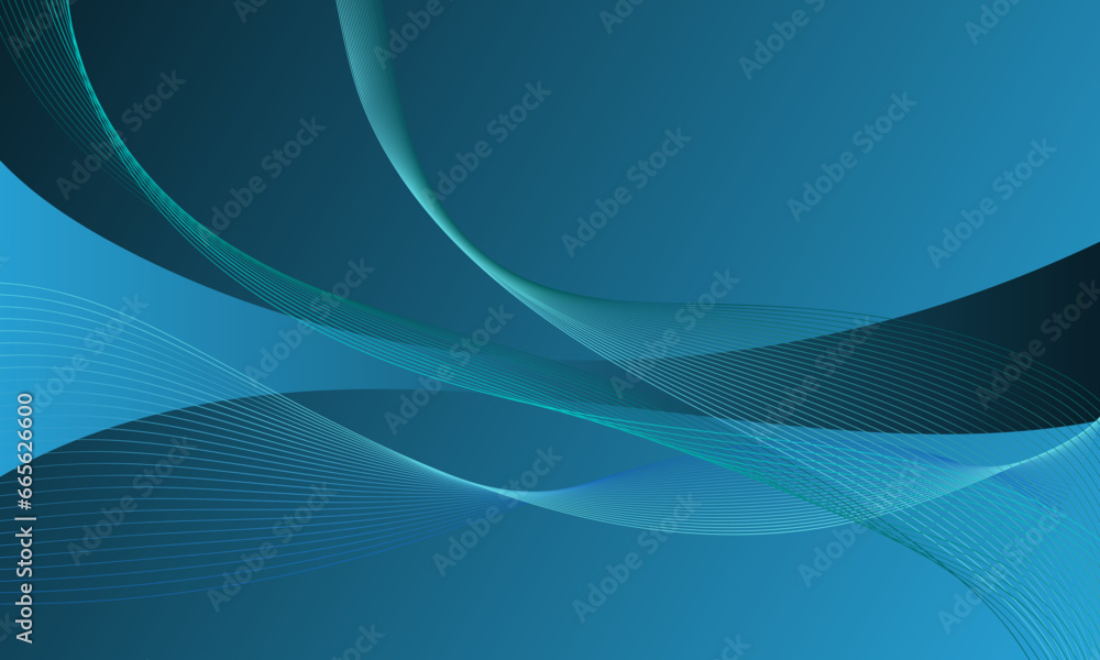 blue lines wave curves on soft gradient abstract background blue lines wave curves on soft gradient abstract background