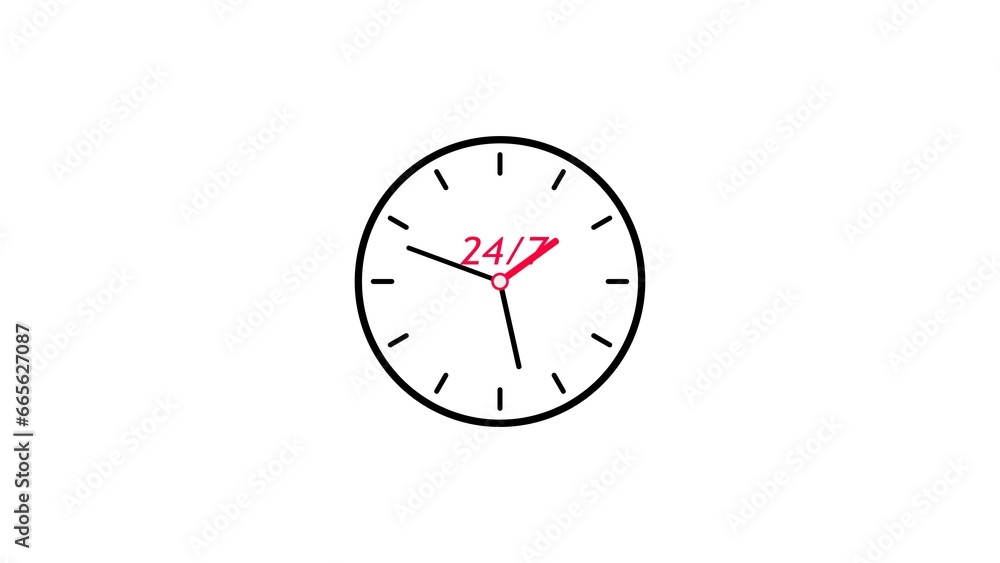 abstract 24 hours timer clock illustration background 4k abstract 24 hours timer clock illustration background 4k