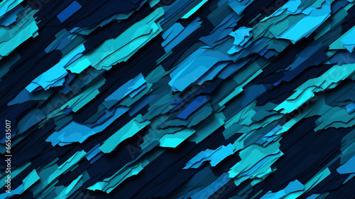background crazy glitch pattern blue