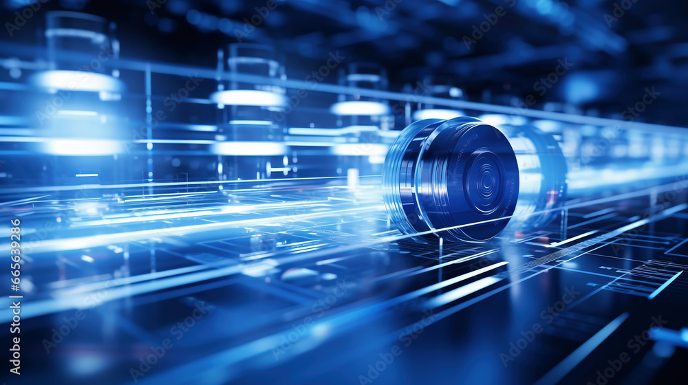 background blue len technology style background blue len technology style