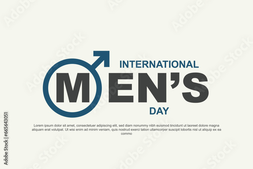International Mens Day background.