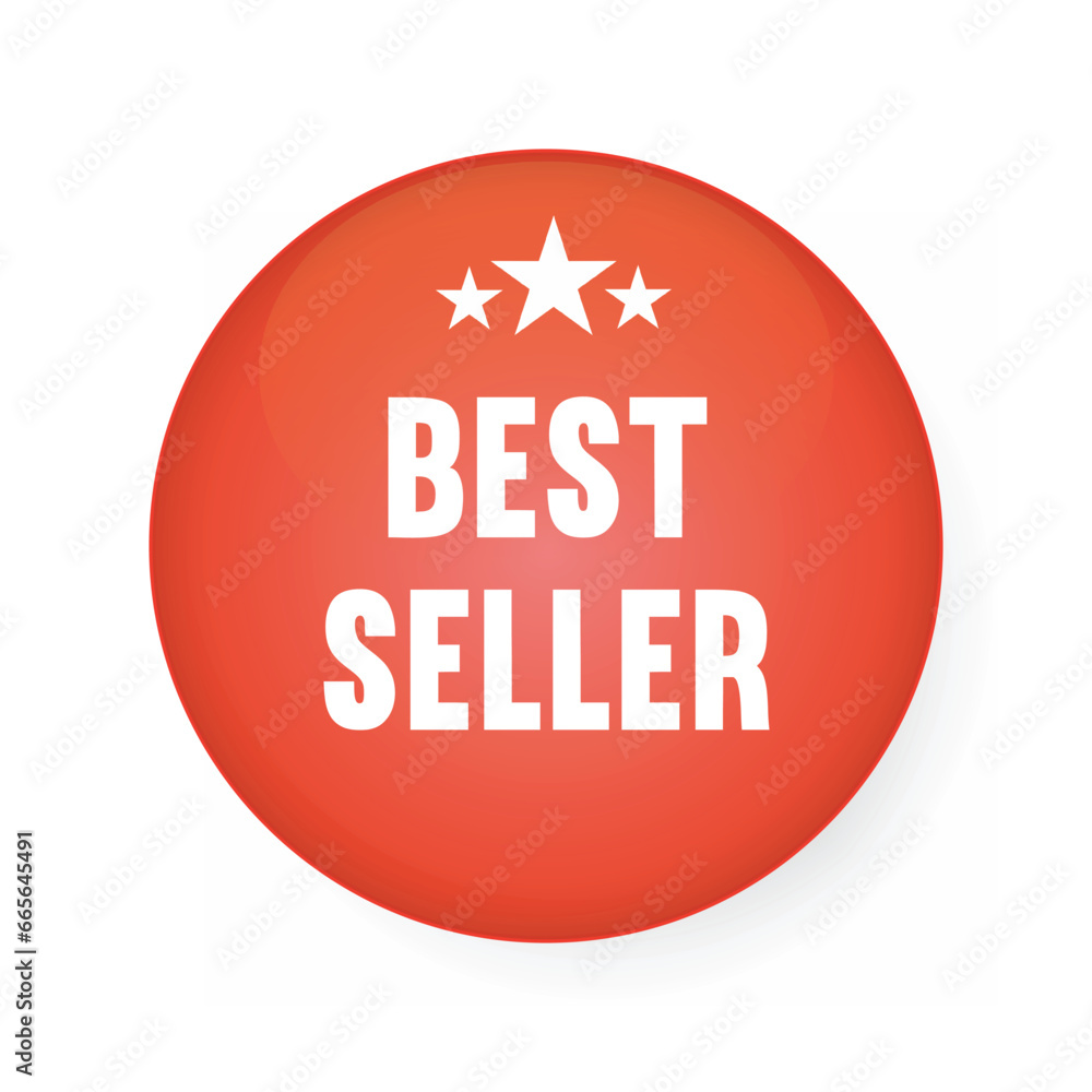 Best Seller sales pin badge. Best Seller sales pin badge.