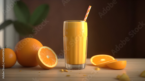 Zesty Orange Smoothie: Vitamin C Powerhouse, Perfect for Energizing Mornings & Refreshing Summer Afternoon Breaks