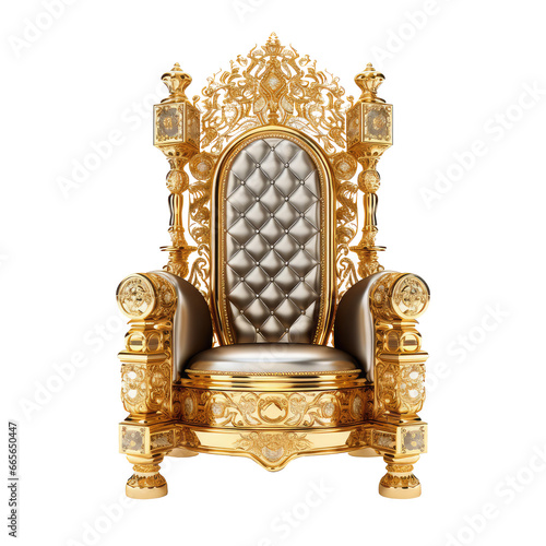 elegance throne isolated on white