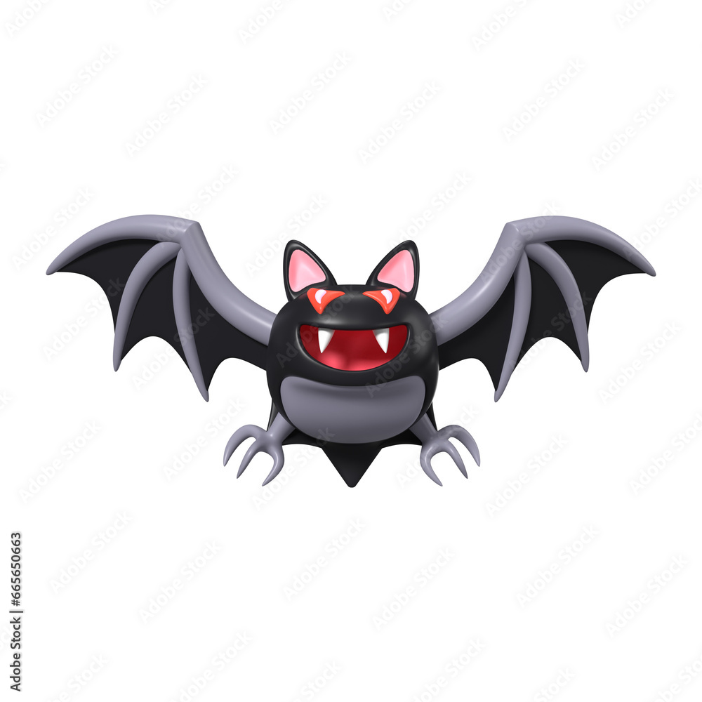 Bat 3D Illustration Icon Bat 3D Illustration Icon