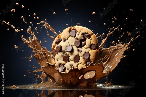 chocolate and cookees splash photo