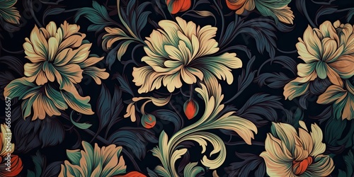 floral pattern.
