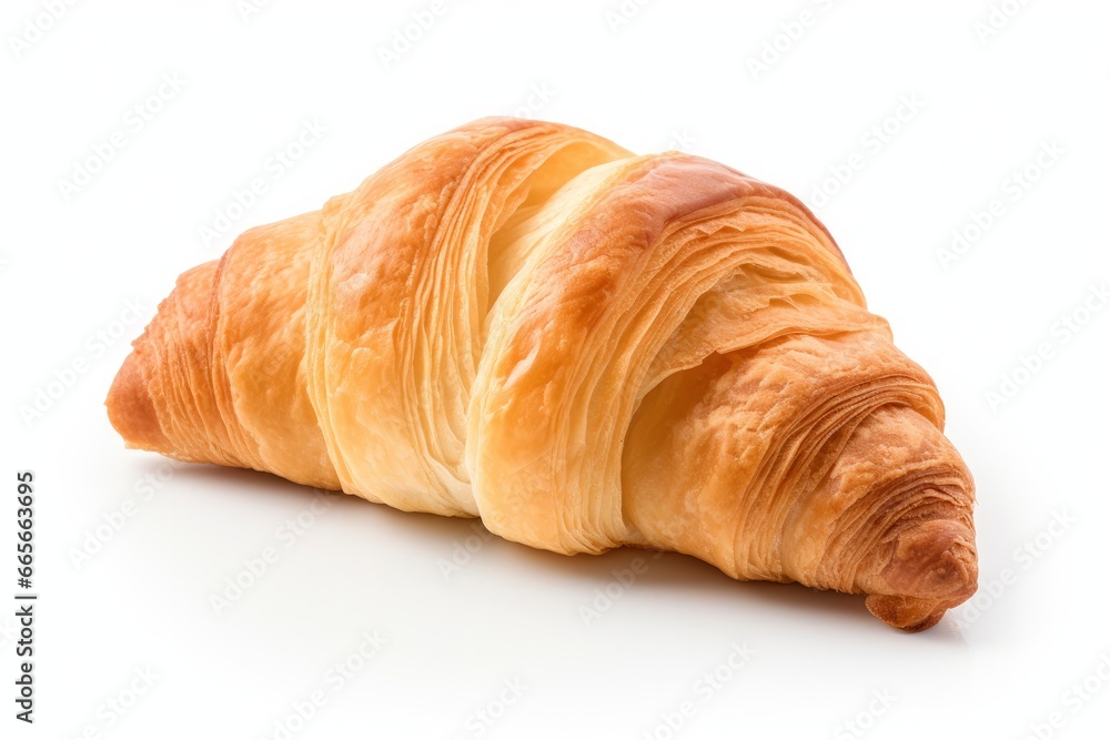 Croissant isolated on white background. Croissant isolated on white background.
