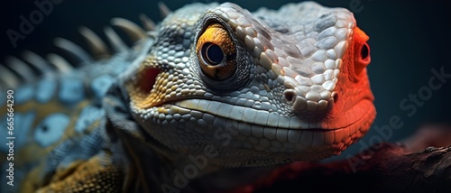 close up of a iguana © toomi123