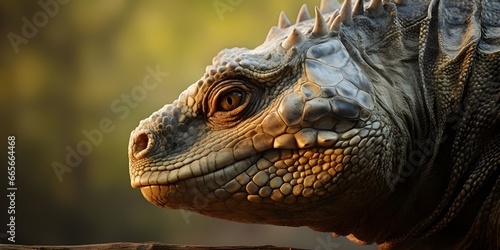 marine iguana close up