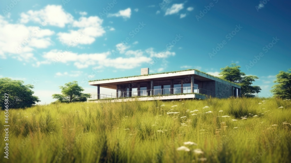 Green and environmentally friendly housing concept. Green and environmentally friendly housing concept.