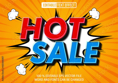 Editable hot sale text effect 3d style template