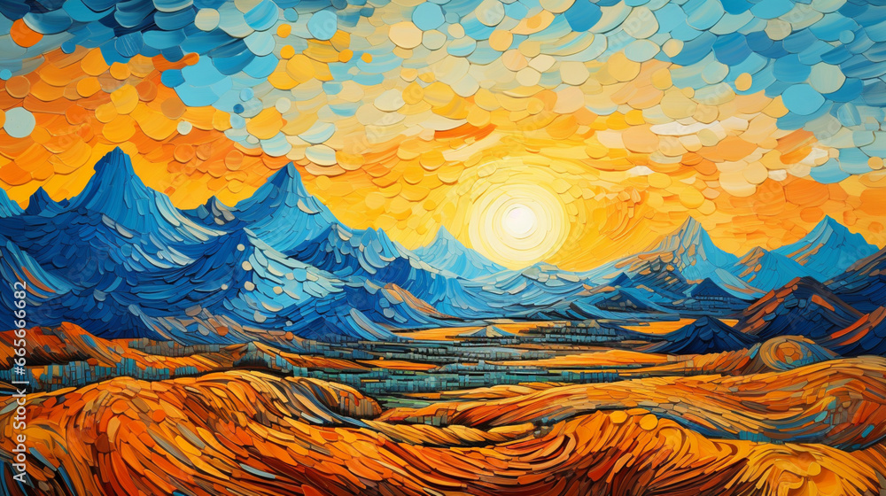 Φωτογραφία abstraction image of a master of painting