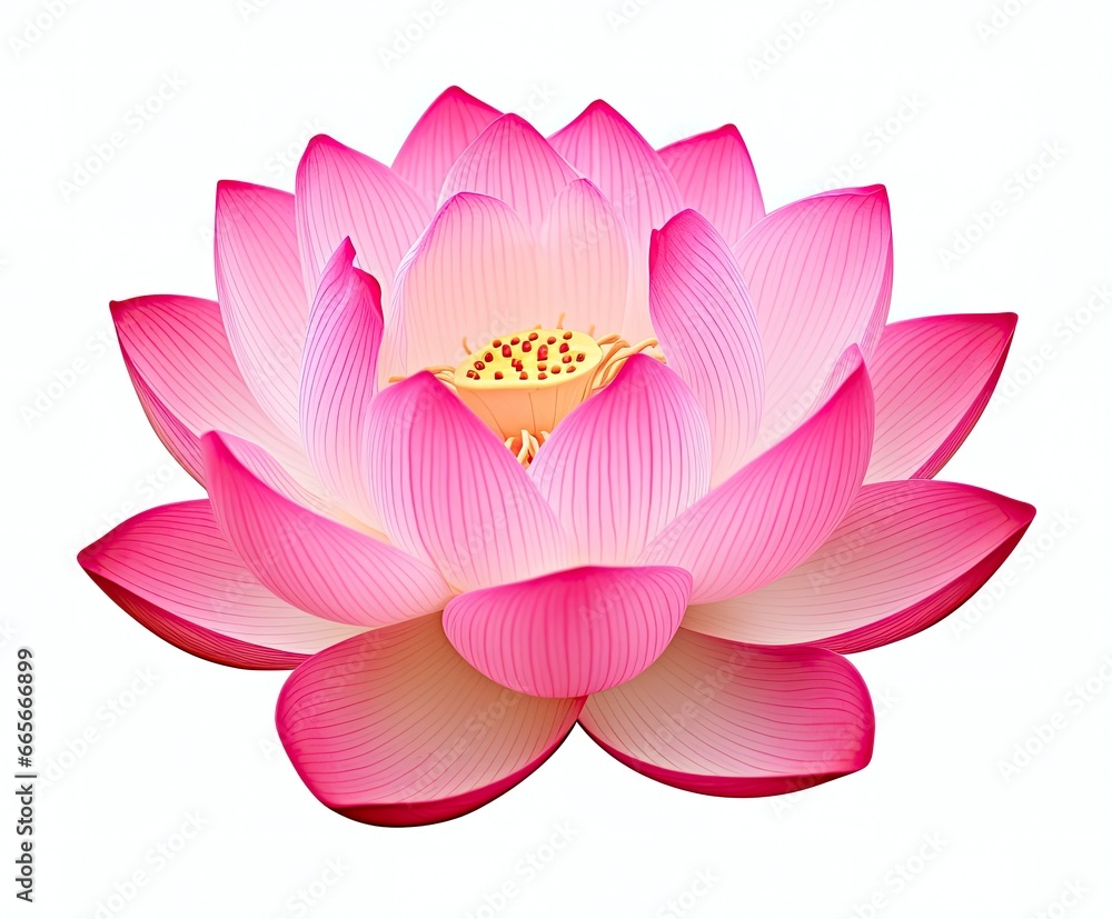 Lotus flower on white background. Lotus flower on white background.