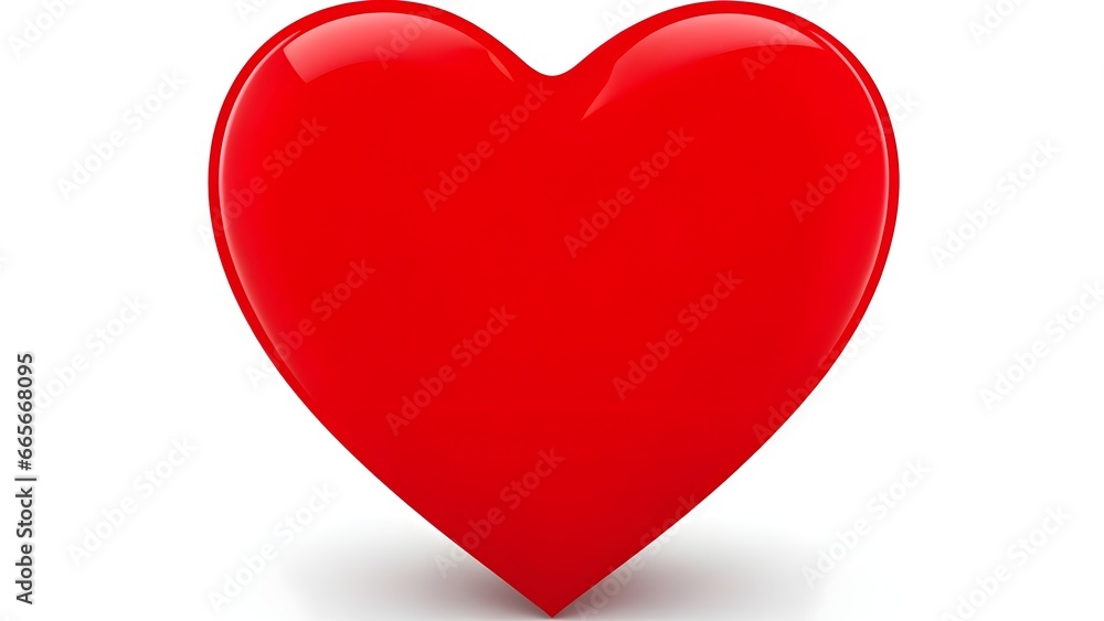 Big red heart isolated on white background. Love symbol. Big red heart isolated on white background. Love symbol.