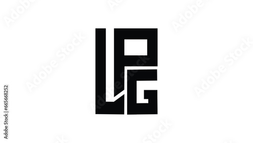 LPG letter logo design, creative initials letter logo concept. letter design.
