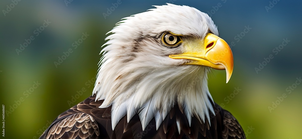 Portrait of an american bald eagle, wildlife. Portrait of an american bald eagle, wildlife.