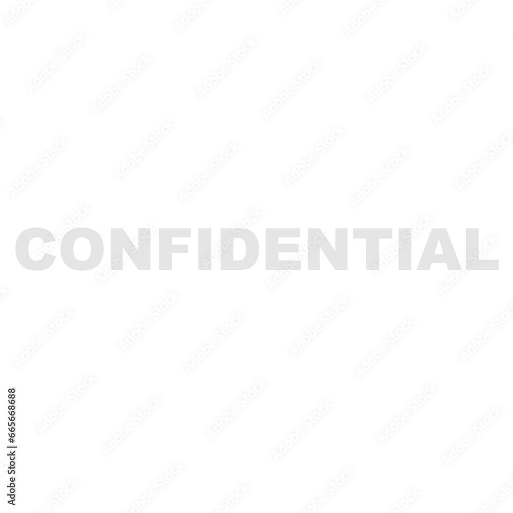 Confidential Watermark on a Transparent Background
Confidential Watermark on a Transparent Background