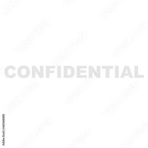 Confidential Watermark on a Transparent Background 