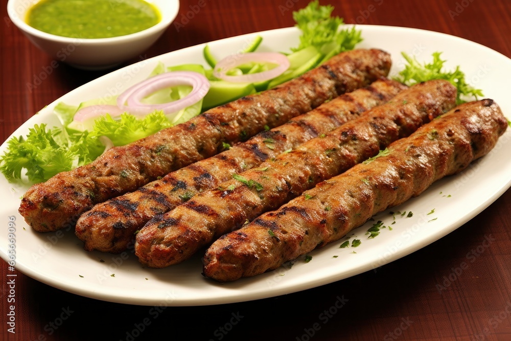 Tasty seekh kabab. Tasty seekh kabab.