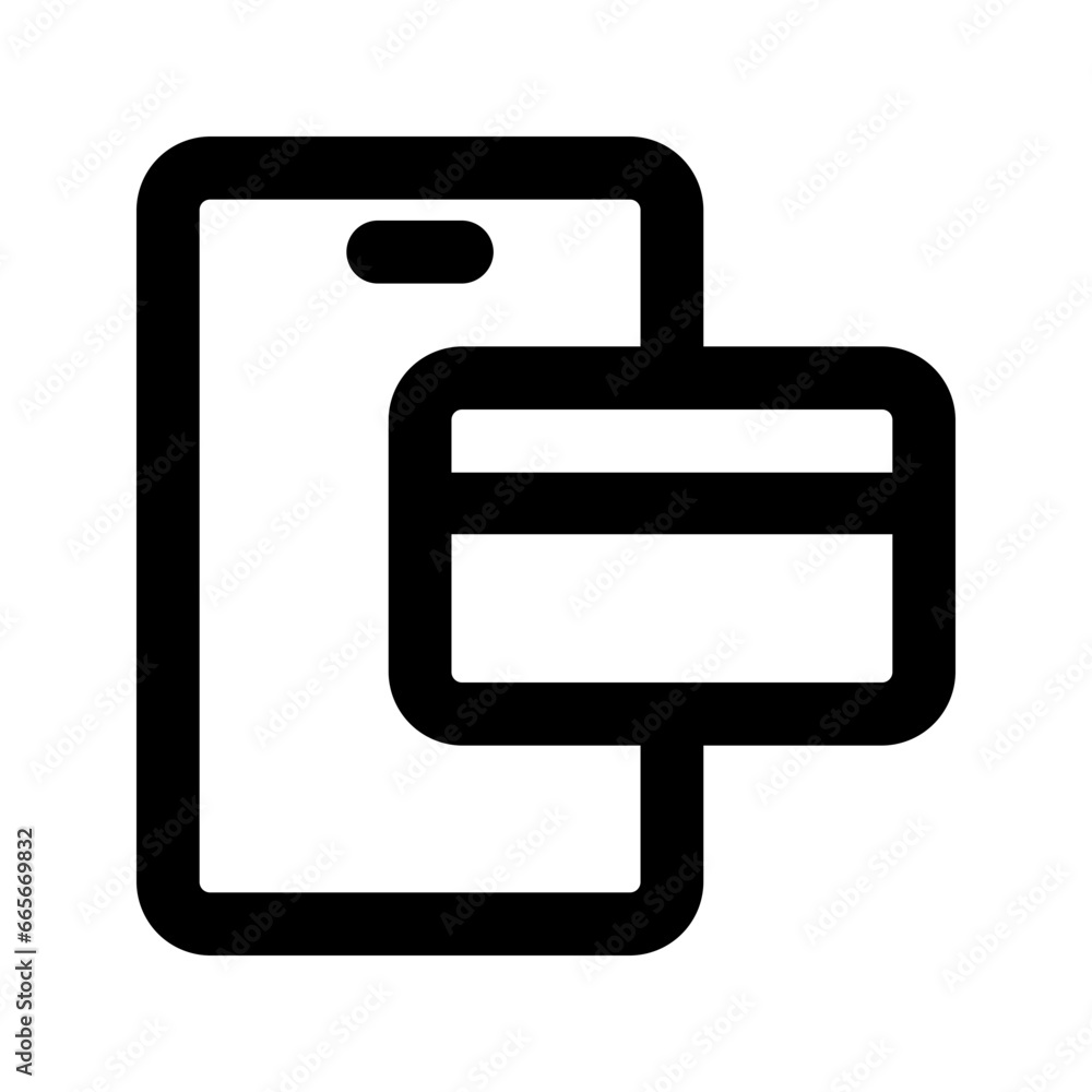 online payment line icon online payment line icon