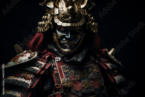 日本の鎧兜姿の侍 photo