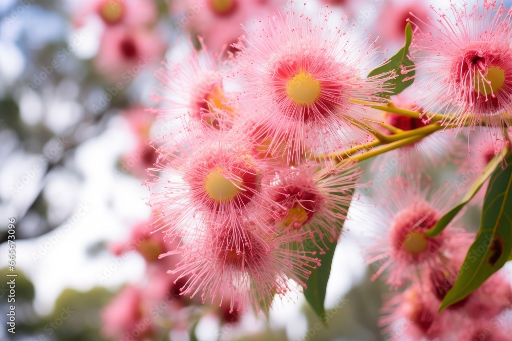 Beautiful Gum tree pink flowers and buds. Beautiful Gum tree pink flowers and buds.