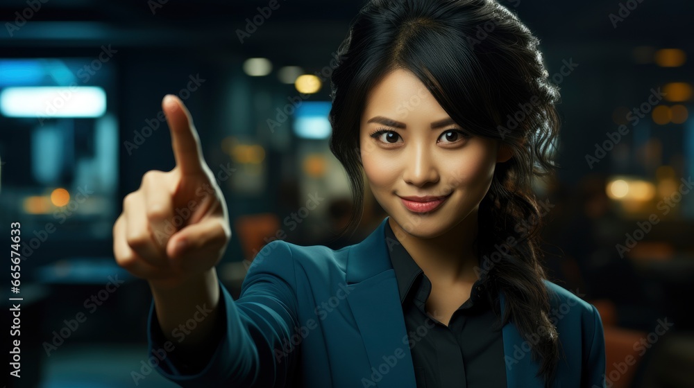 Asian Business Woman Smiling Pointing Empty, Background Image , Beautiful Women, Hd Asian Business Woman Smiling Pointing Empty, Background Image , Beautiful Women, Hd