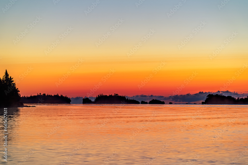 Sunrise from Three Mile Campground, Isle Royale National Park, Michigan