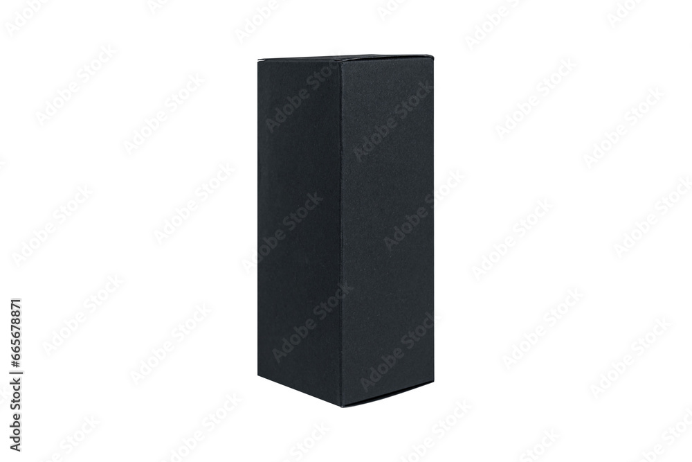 Black card box isolated on white background. Black card box isolated on white background.
