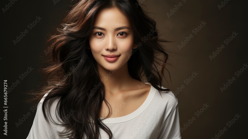 Beautiful Asian Woman Long Black Hair Portrait White, Background Image , Beautiful Women, Hd Beautiful Asian Woman Long Black Hair Portrait White, Background Image , Beautiful Women, Hd