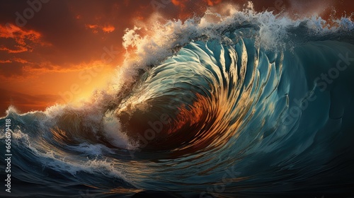 Big sea wave