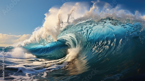 Big sea wave photo