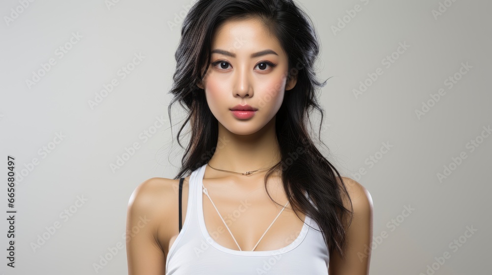Young Asian Beautiful Woman White Undershirt Has Heal, Background Image , Beautiful Women, Hd Young Asian Beautiful Woman White Undershirt Has Heal, Background Image , Beautiful Women, Hd